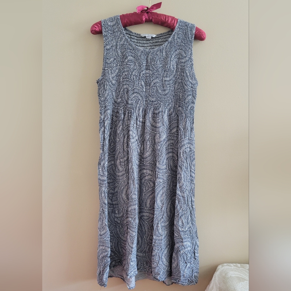4/$15 SALE Croft & Barrow | Textured Maxi Dress Flowy Chic